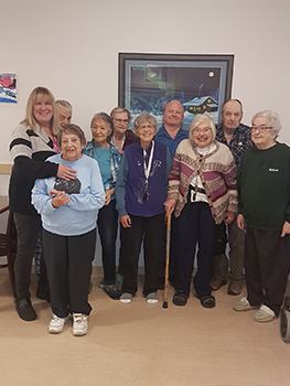 Group of seniors at a day program 