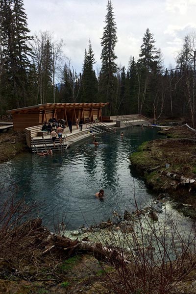 The Liard River Hot Springs.