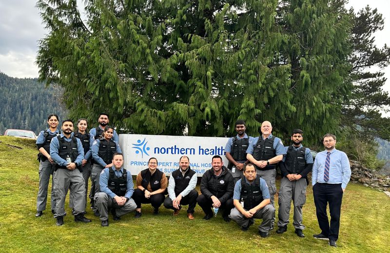 The RSOs and Protection Services team at Prince Rupert Regional Hospital.  