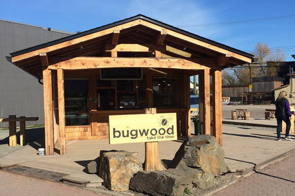 Bugwood bean wood storefront.