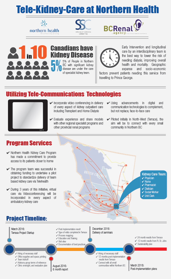 Tele-health at Northern Health infographic