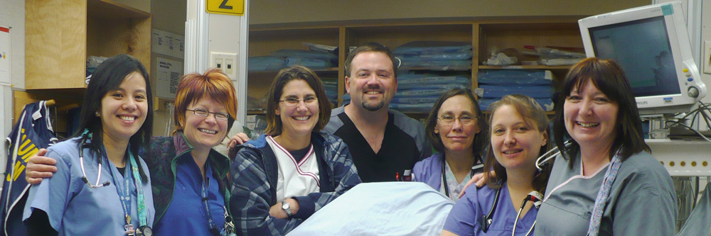 The Trauma team at the University Hospital of Northern BC.
