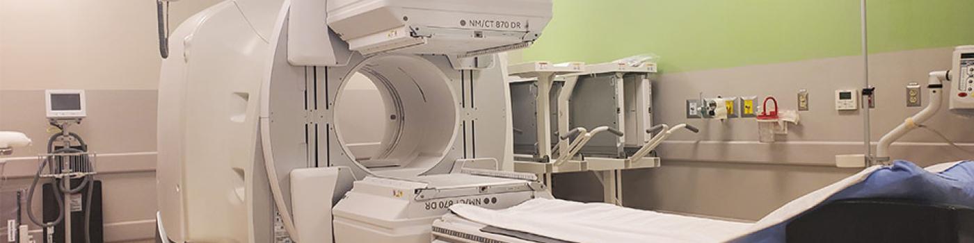 Large CT scan machine in hospital