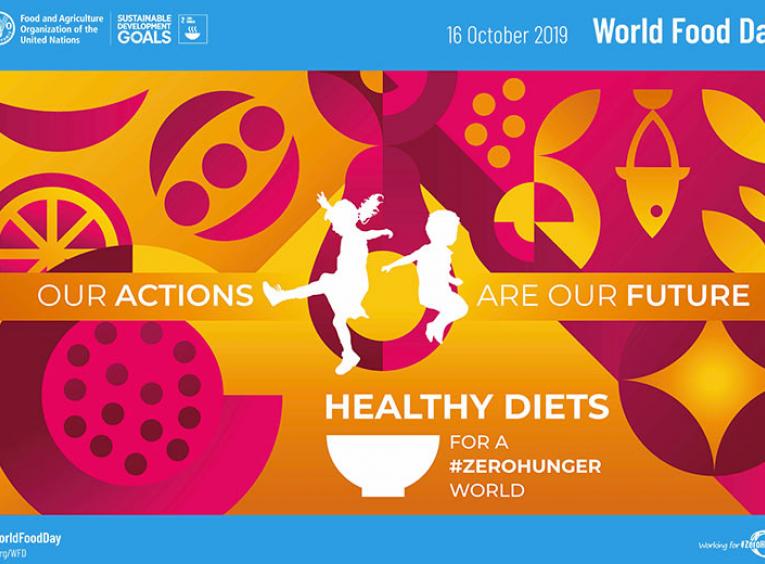 A graphic poster for World Food Day