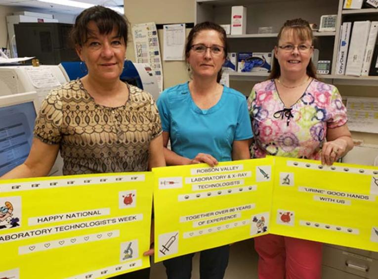 Lab/X-Ray Technologists from Valemount and McBride.
