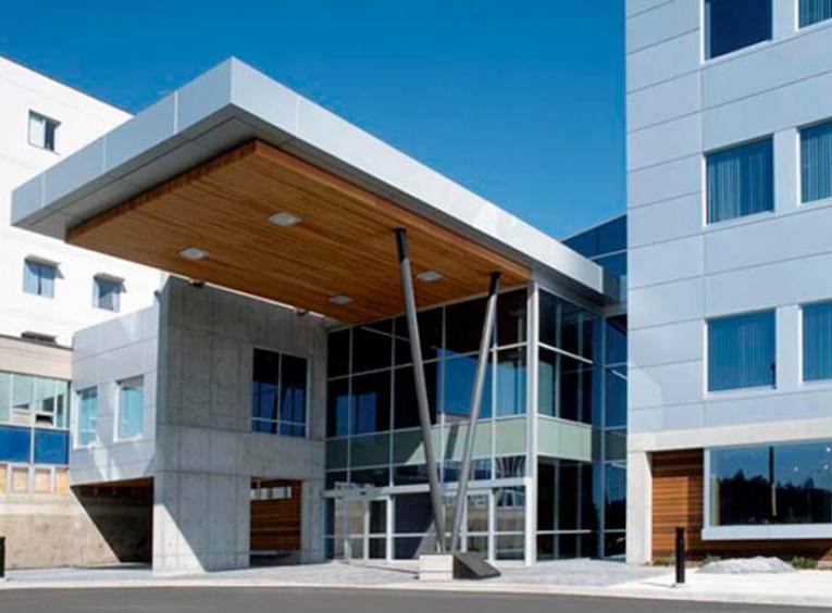 Entrance to University Hospital of Northern British Columbia