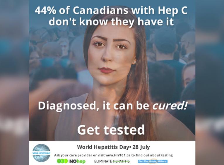 A graphic promotes World Hepatitis Day.