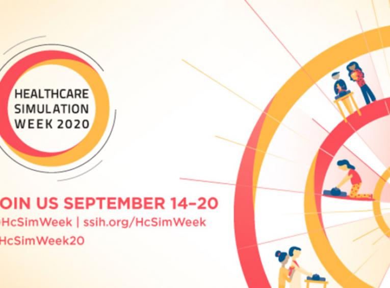 A graphic promotes Clinical Simulation Week.
