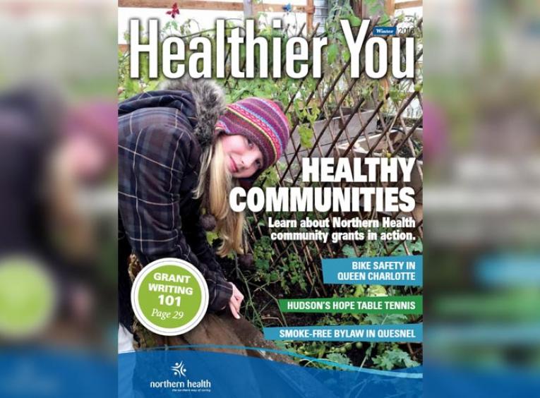 Healthier You magazine cover about healthy communities