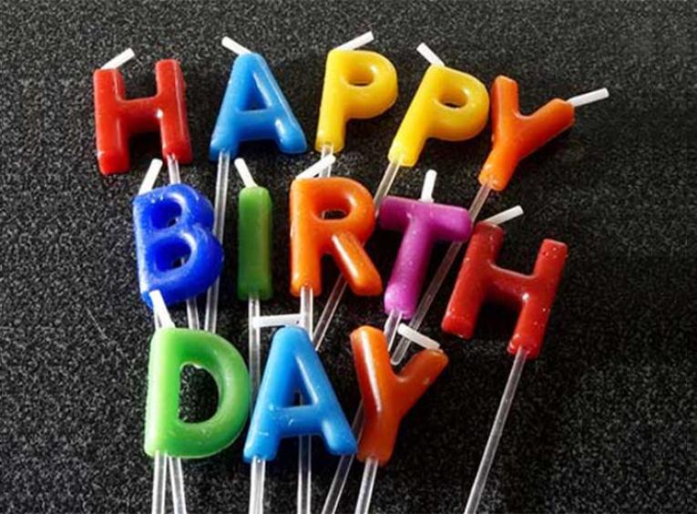 Happy birthday candles