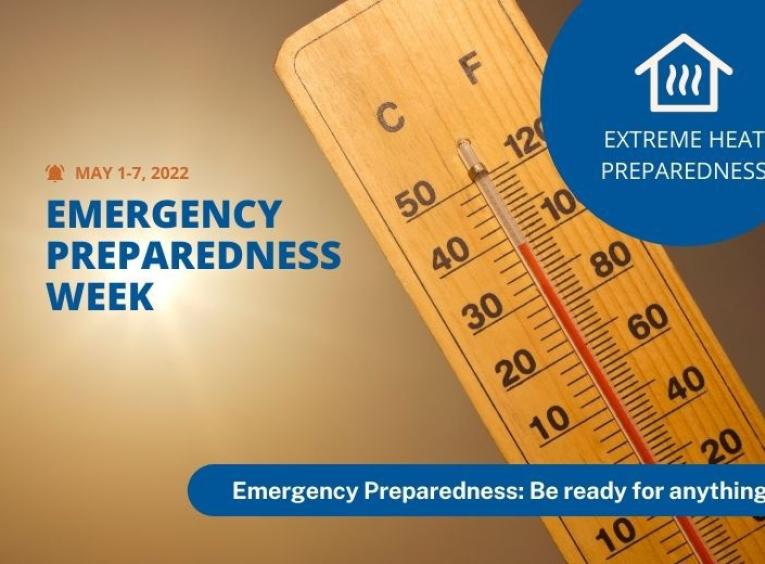 Thermometer showing extreme heat 
