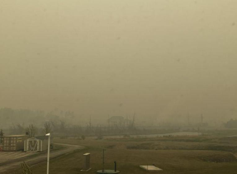 Wildfire smoke experienced in Fort St. John, May 2023