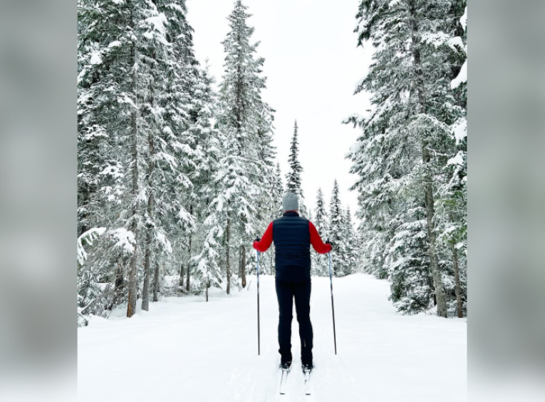 Skiing can be a great way to stay active during the winter months.