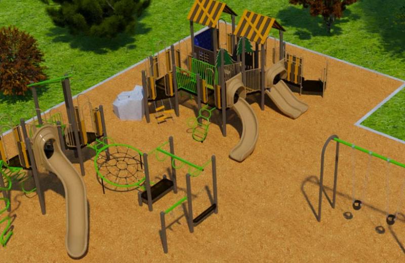 The first view of Mackenzie's new playground's conceptual design.