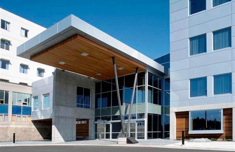 Entrance to University Hospital of Northern British Columbia