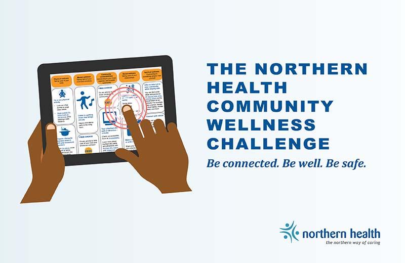 A graphic promotes the Wellness Challenge.