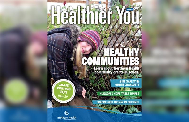 Healthier You magazine cover about healthy communities