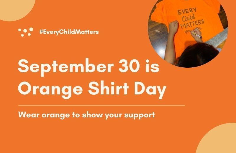 September 10 is Orange Shirt Day graphic