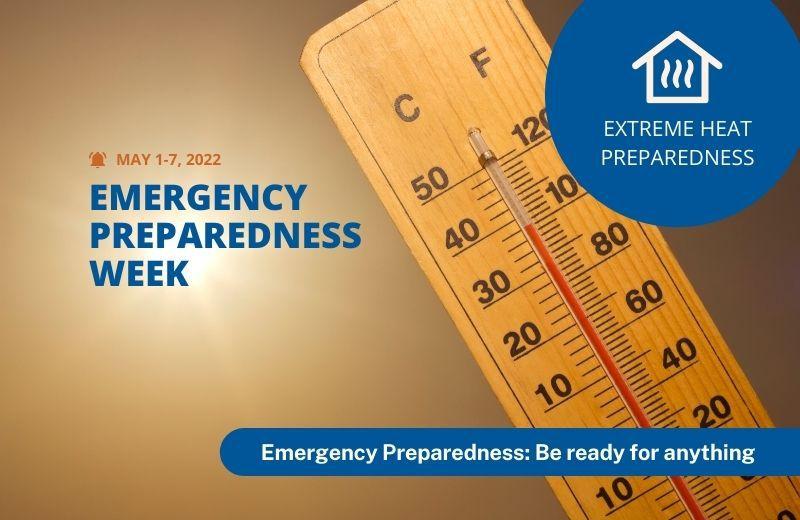 Thermometer showing extreme heat 
