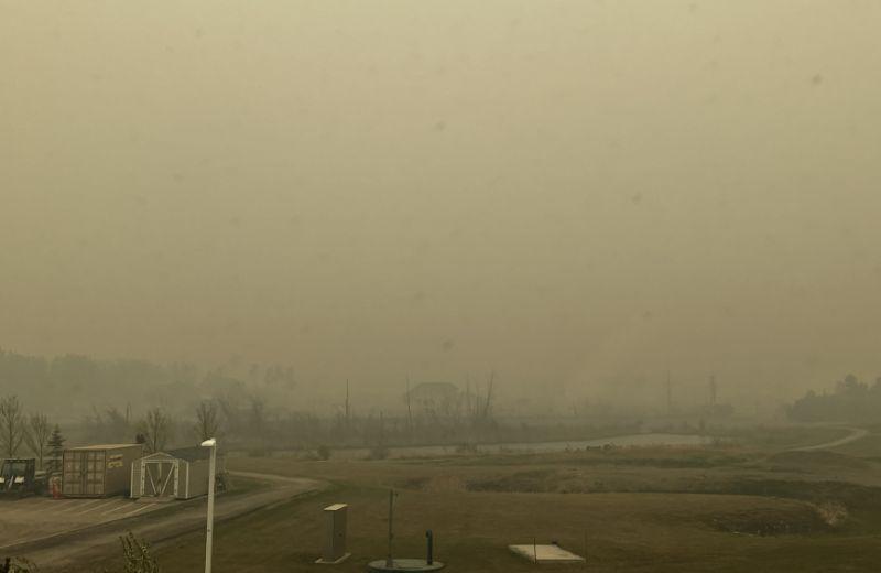 Wildfire smoke experienced in Fort St. John, May 2023