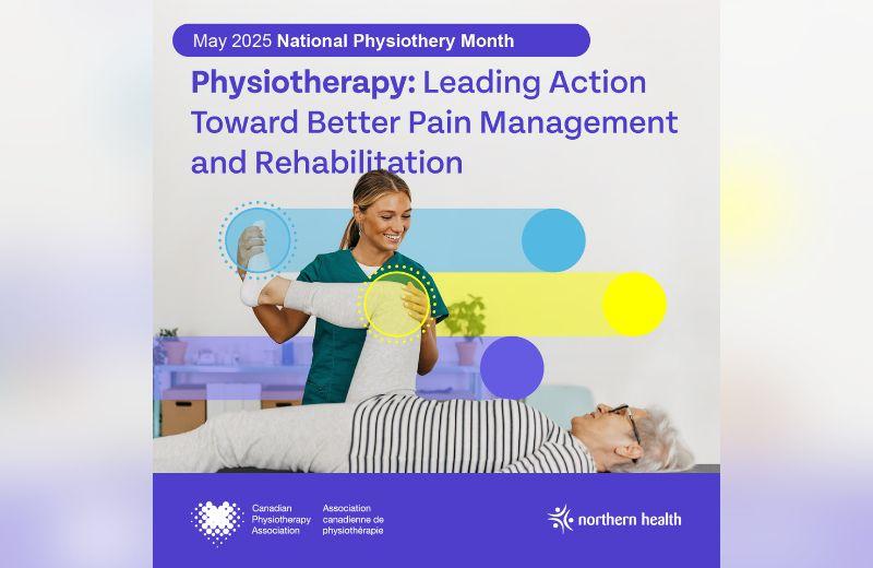 A physiotherapist helping her patient