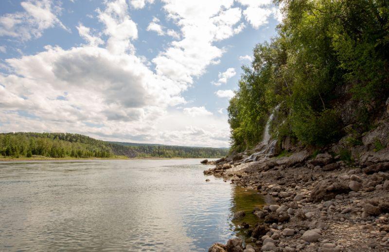 The Peace River valley