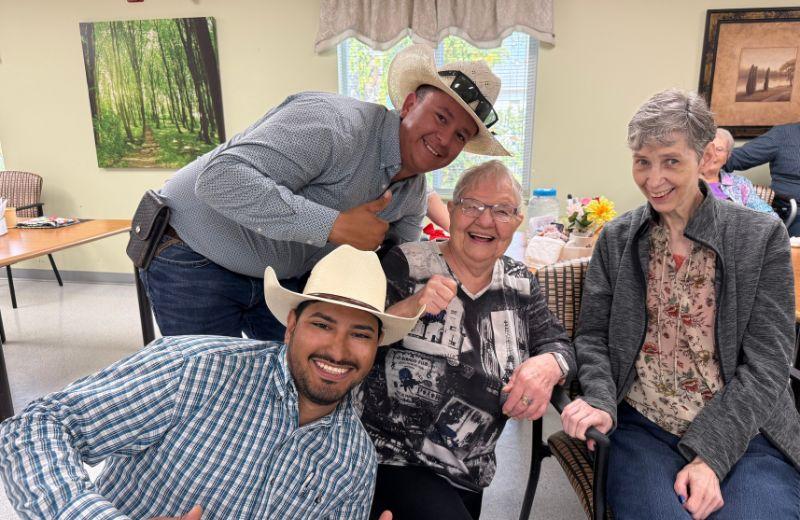 Residents from Laurier Manor Assisted Living enjoyed their visit from the Desert Hills Ranch staff in September.