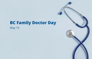 BC Family Doctor Day with image of stethoscope
