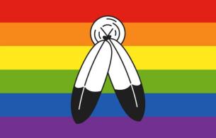 Two-Spirit Pride flags