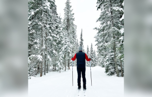 Skiing can be a great way to stay active during the winter months.