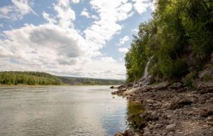 The Peace River valley
