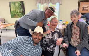 Residents from Laurier Manor Assisted Living enjoyed their visit from the Desert Hills Ranch staff in September.