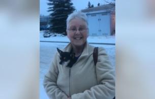 Sandra Wyatt and her dog Jazz